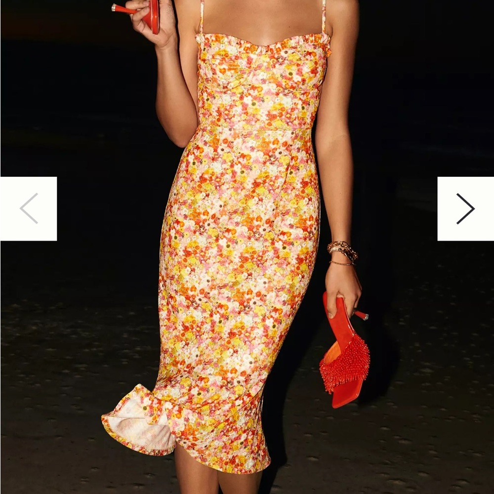 Hutch Sweetheart Midi Dress